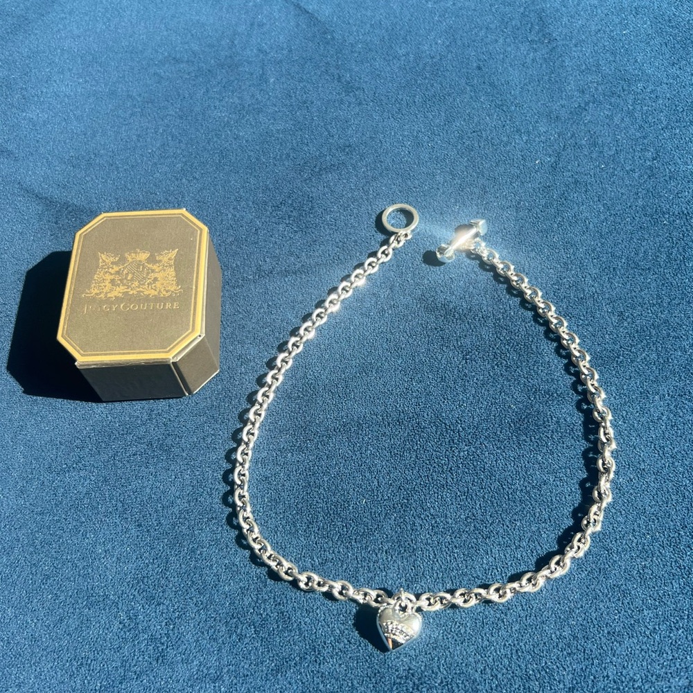 Juicy Couture Silver Heart Necklace